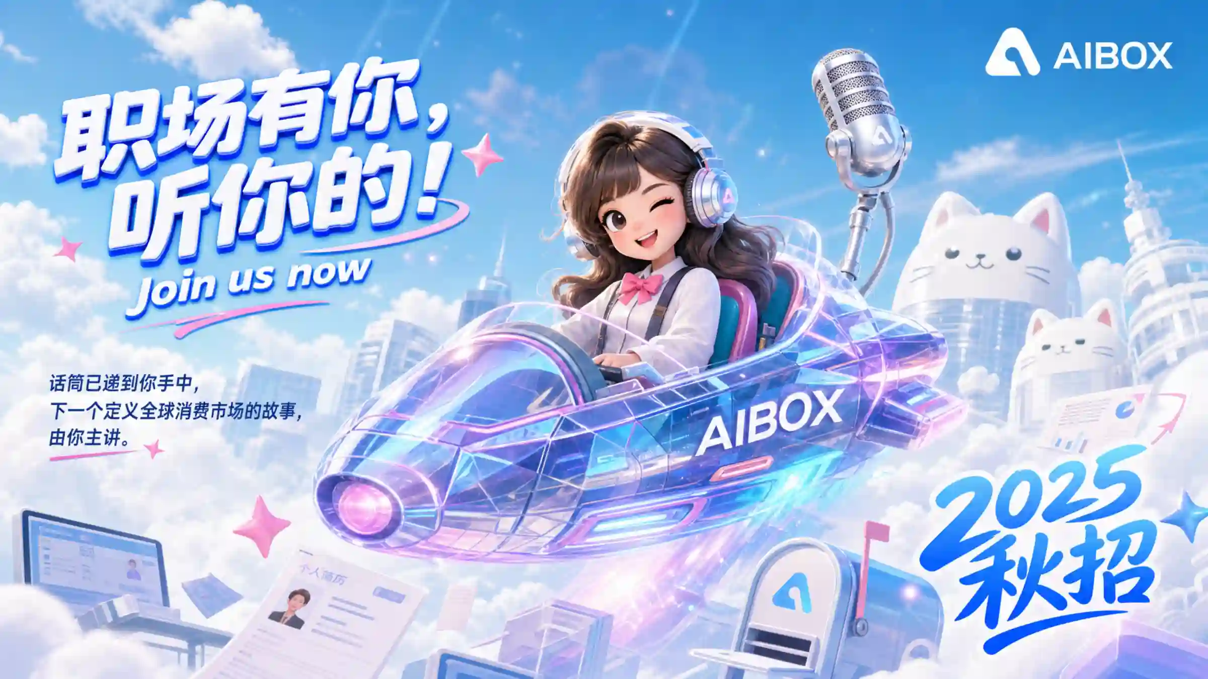 潮酷秋招海报・职场有你
