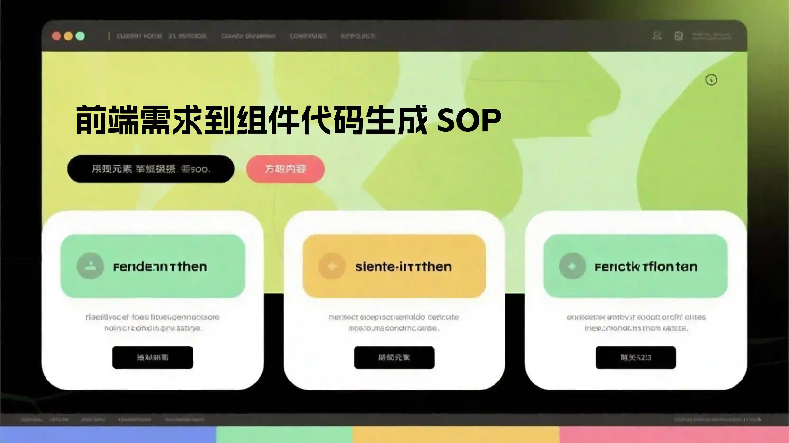前端需求到组件代码生成 SOP