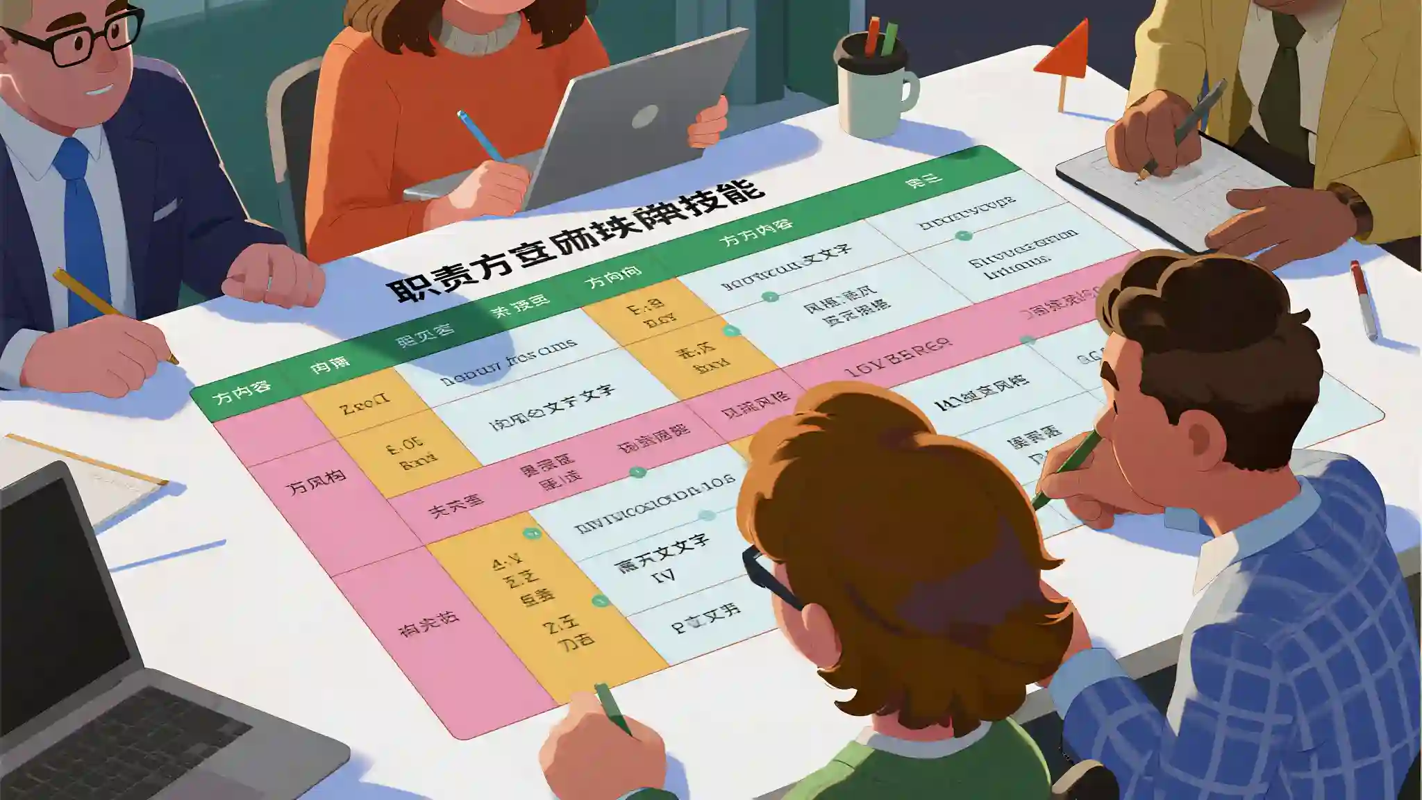 职责分工矩阵技能