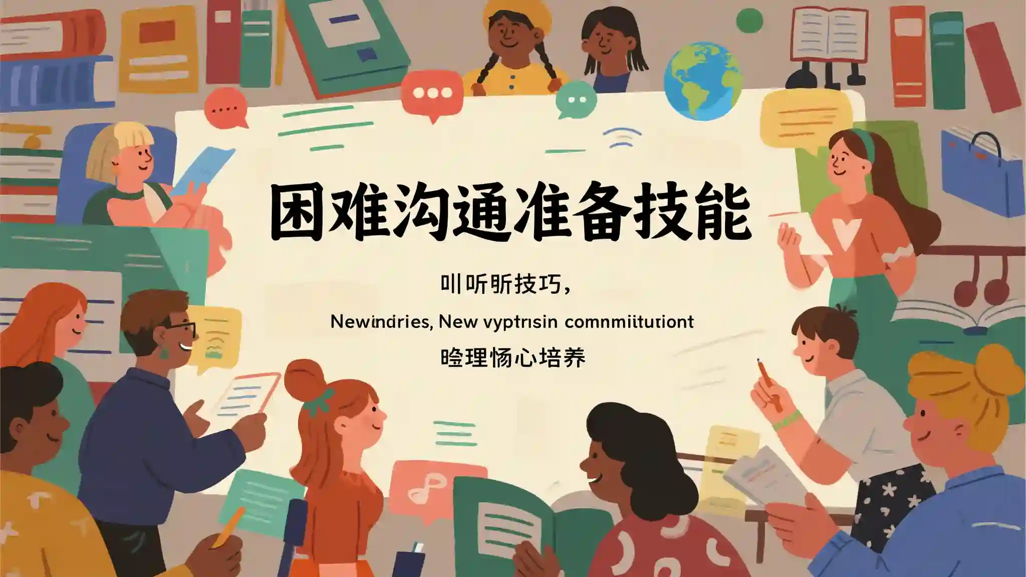 困难沟通准备技能