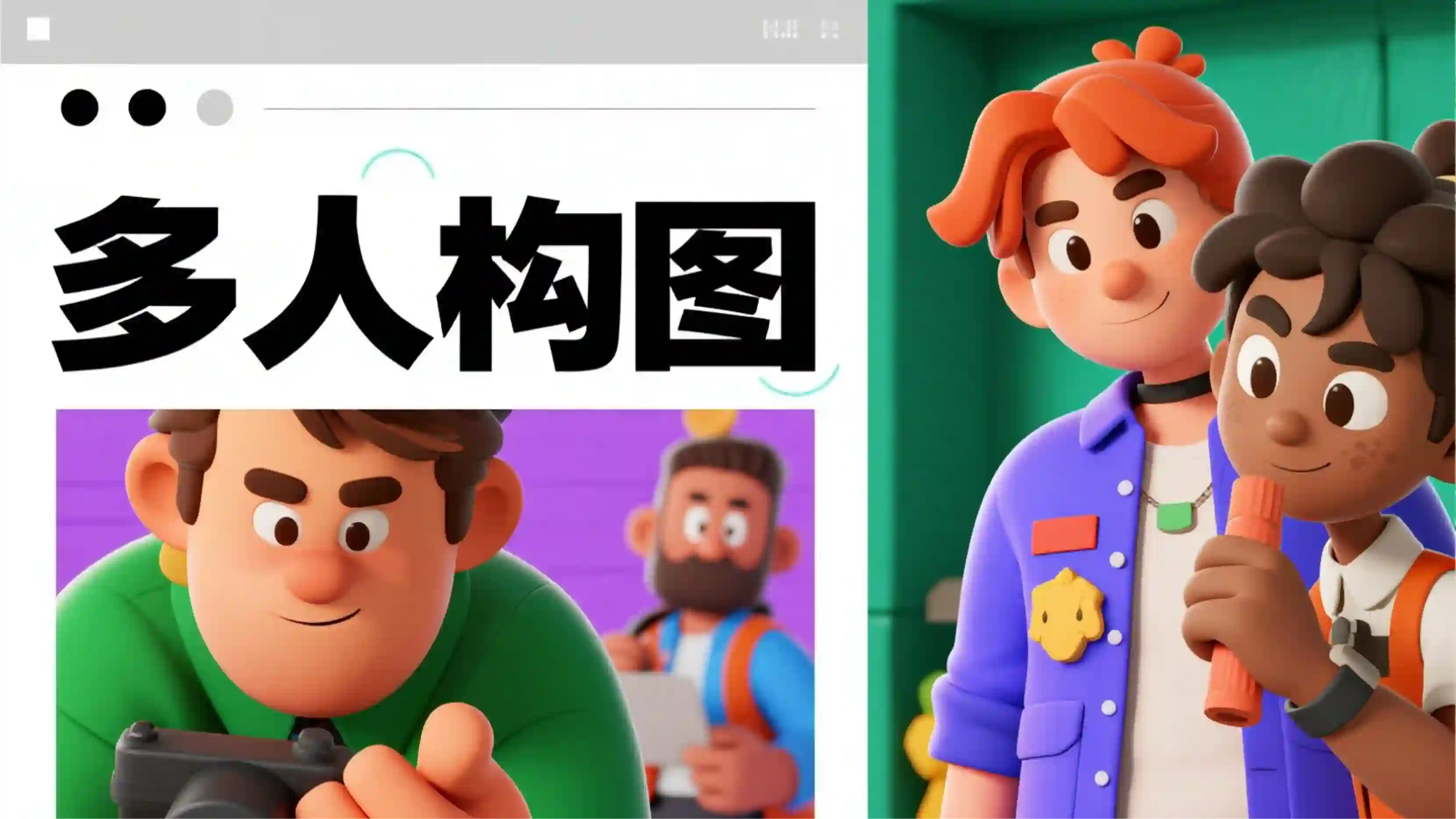 多人构图提示词技能