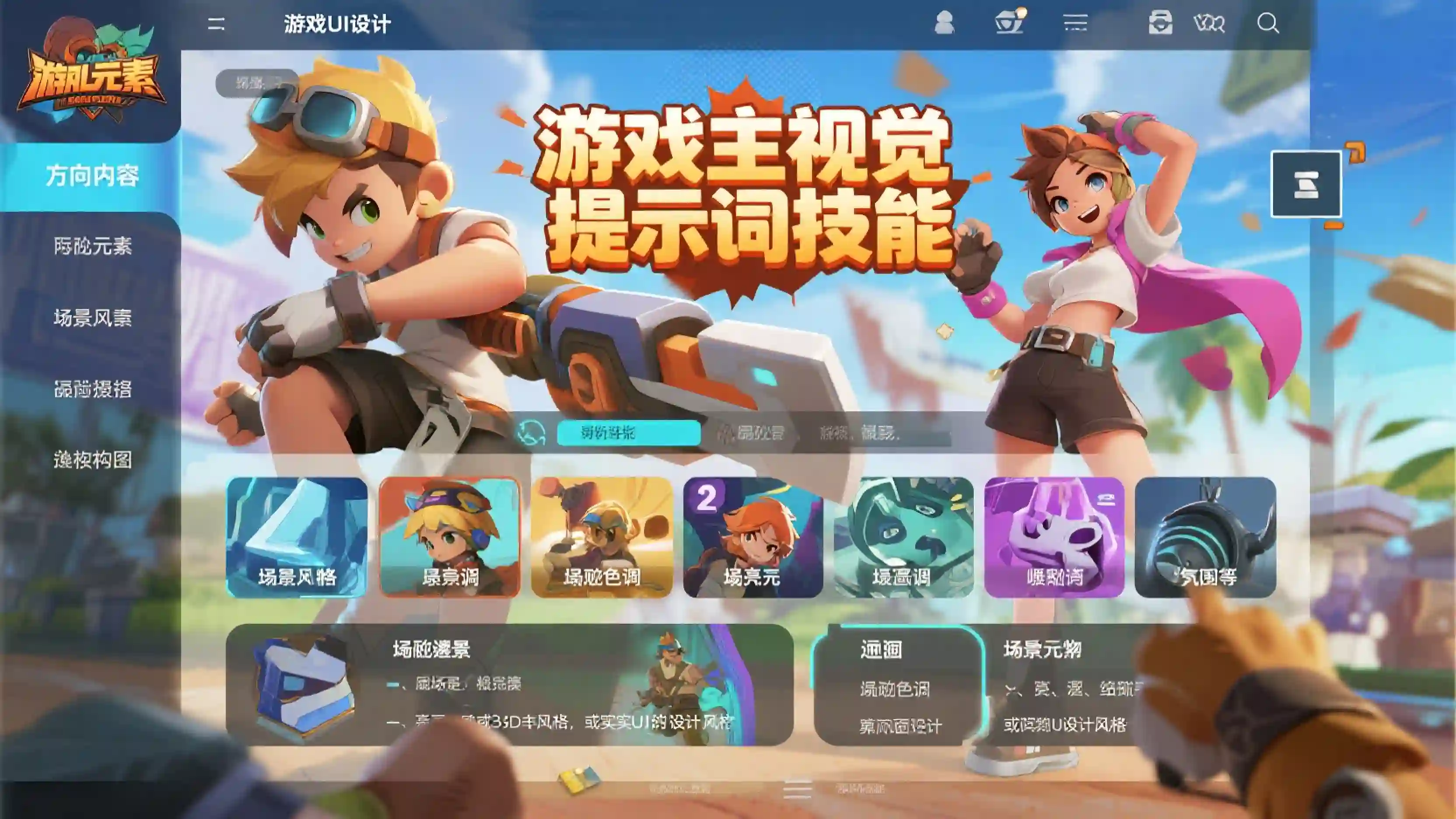 游戏主视觉提示词技能