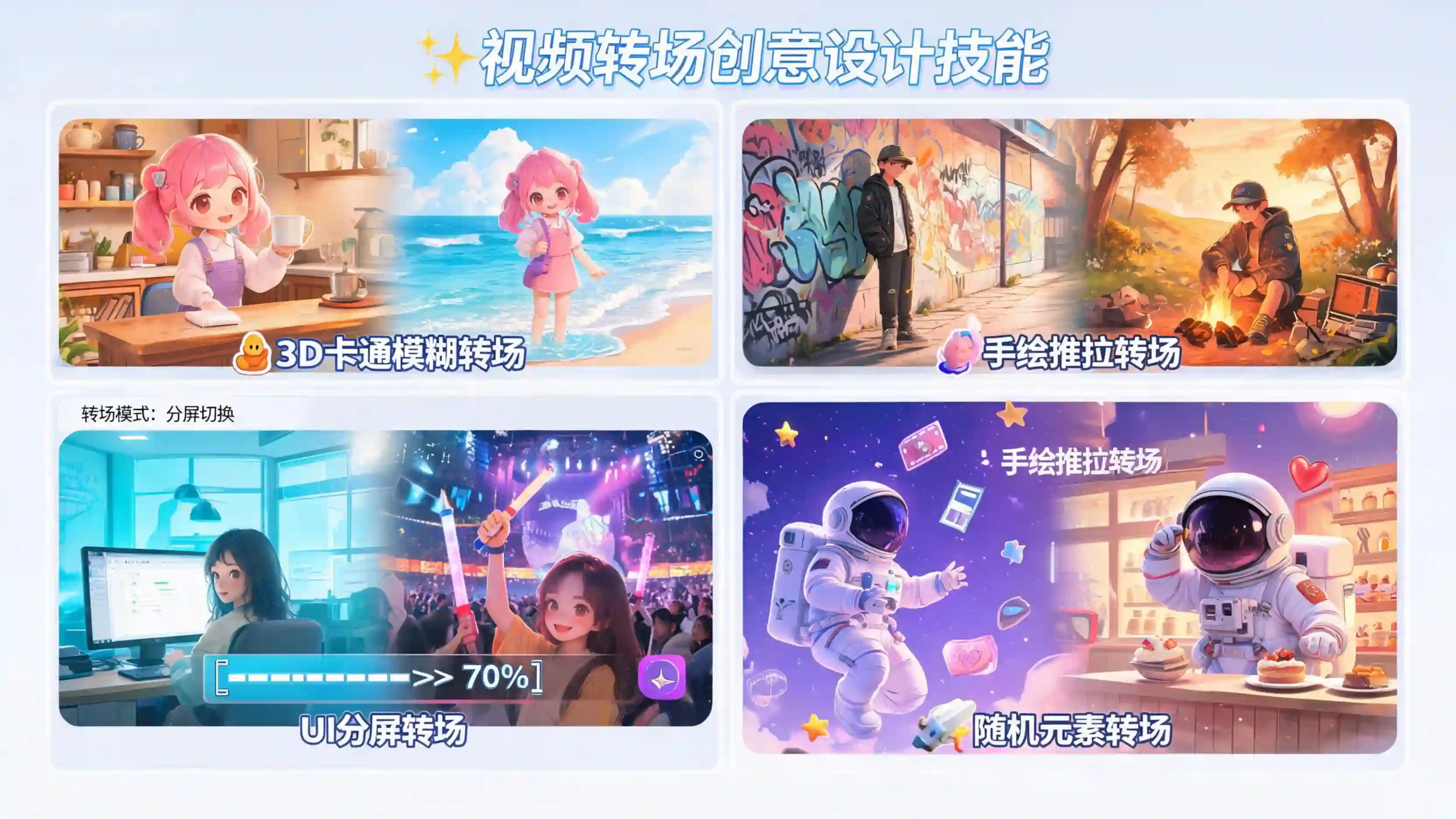 视频转场创意设计技能