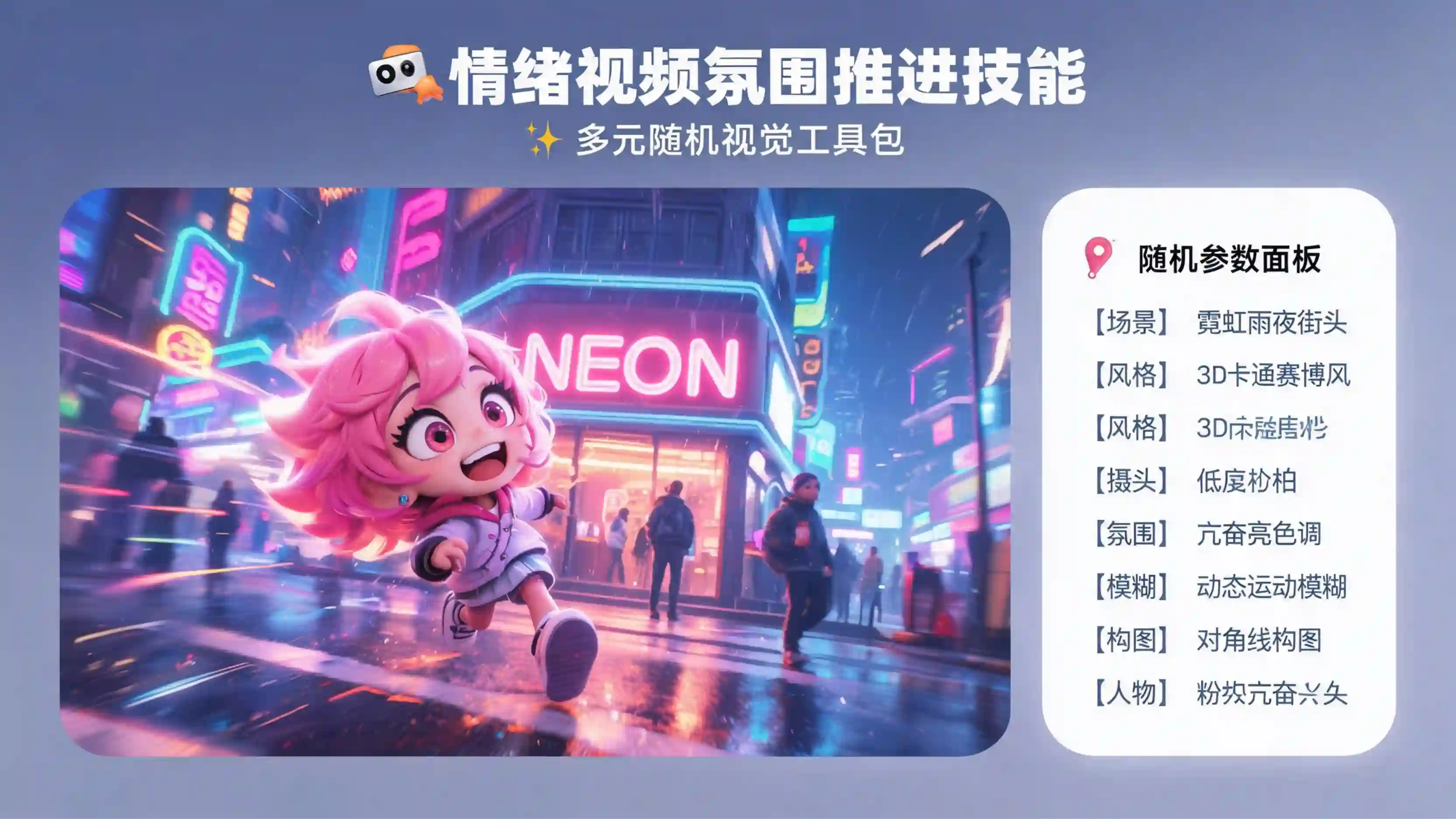 情绪视频氛围推进技能