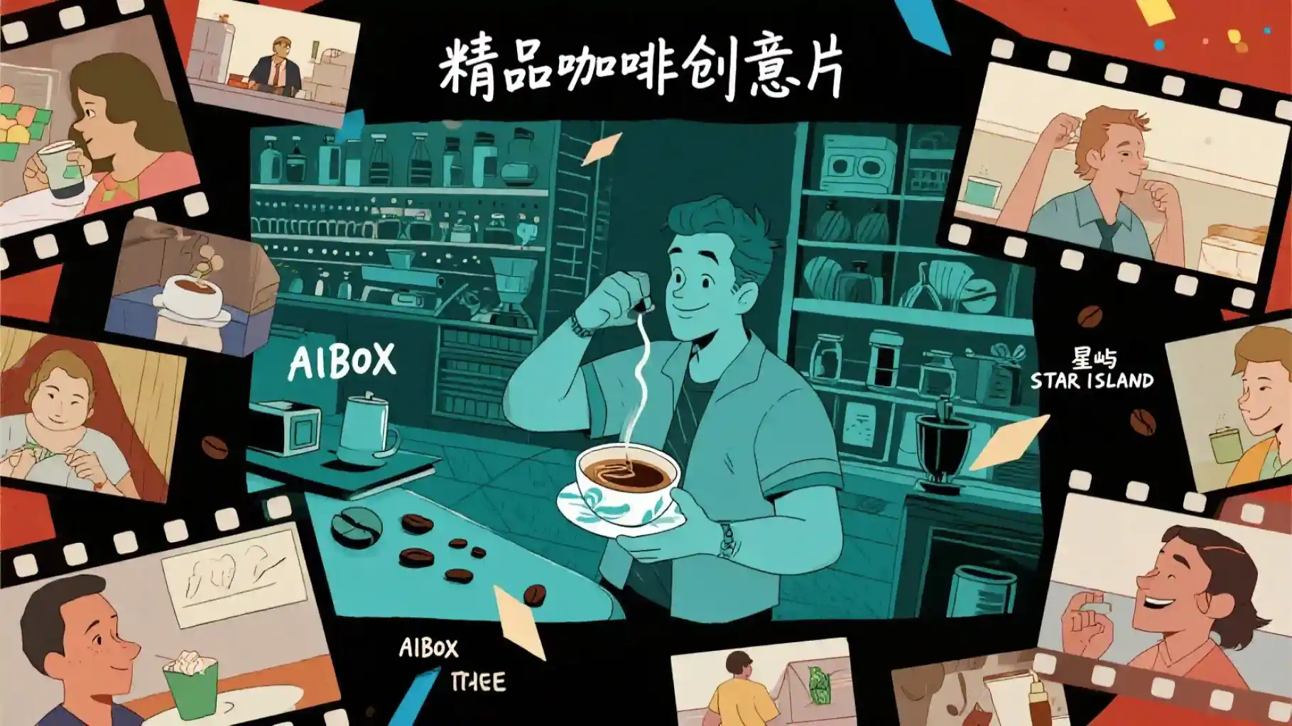 精品咖啡创意片提示词技能