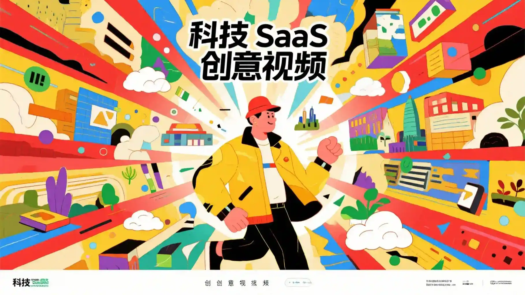 科技 SaaS 创意视频提示词技能