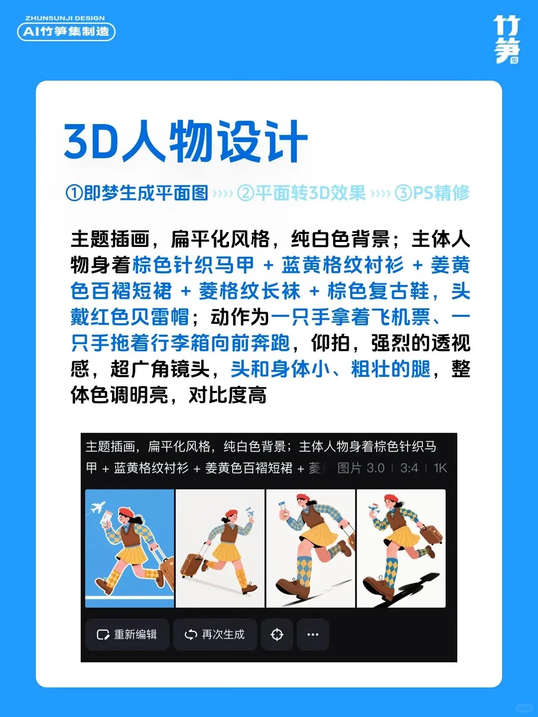 太好看！AI直出小红书黏土风海报（含关键词）