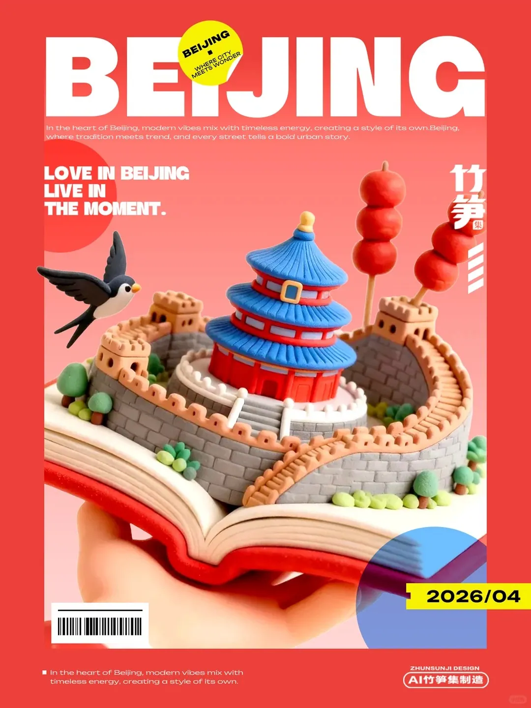 真好看，AI直出春日城市海报教程（含关键词）