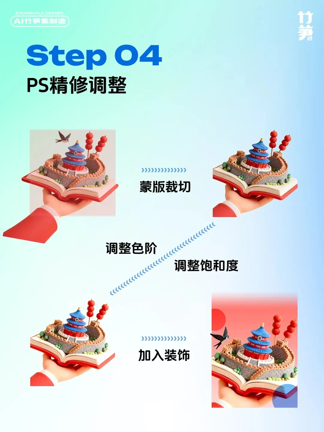 真好看，AI直出春日城市海报教程（含关键词）