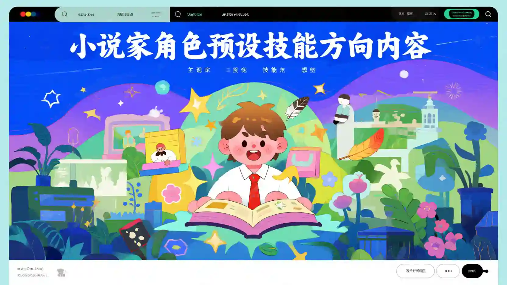 小说家角色预设技能