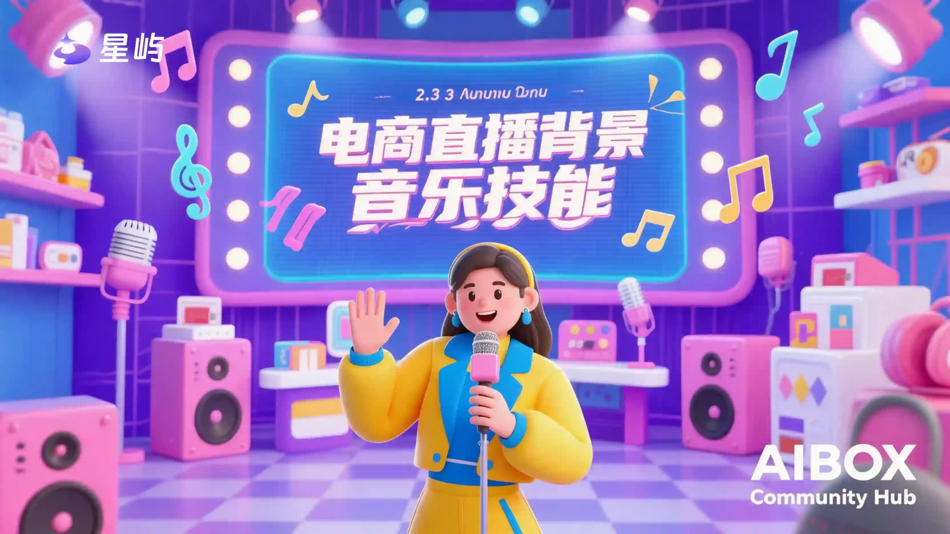 电商直播背景乐音乐技能