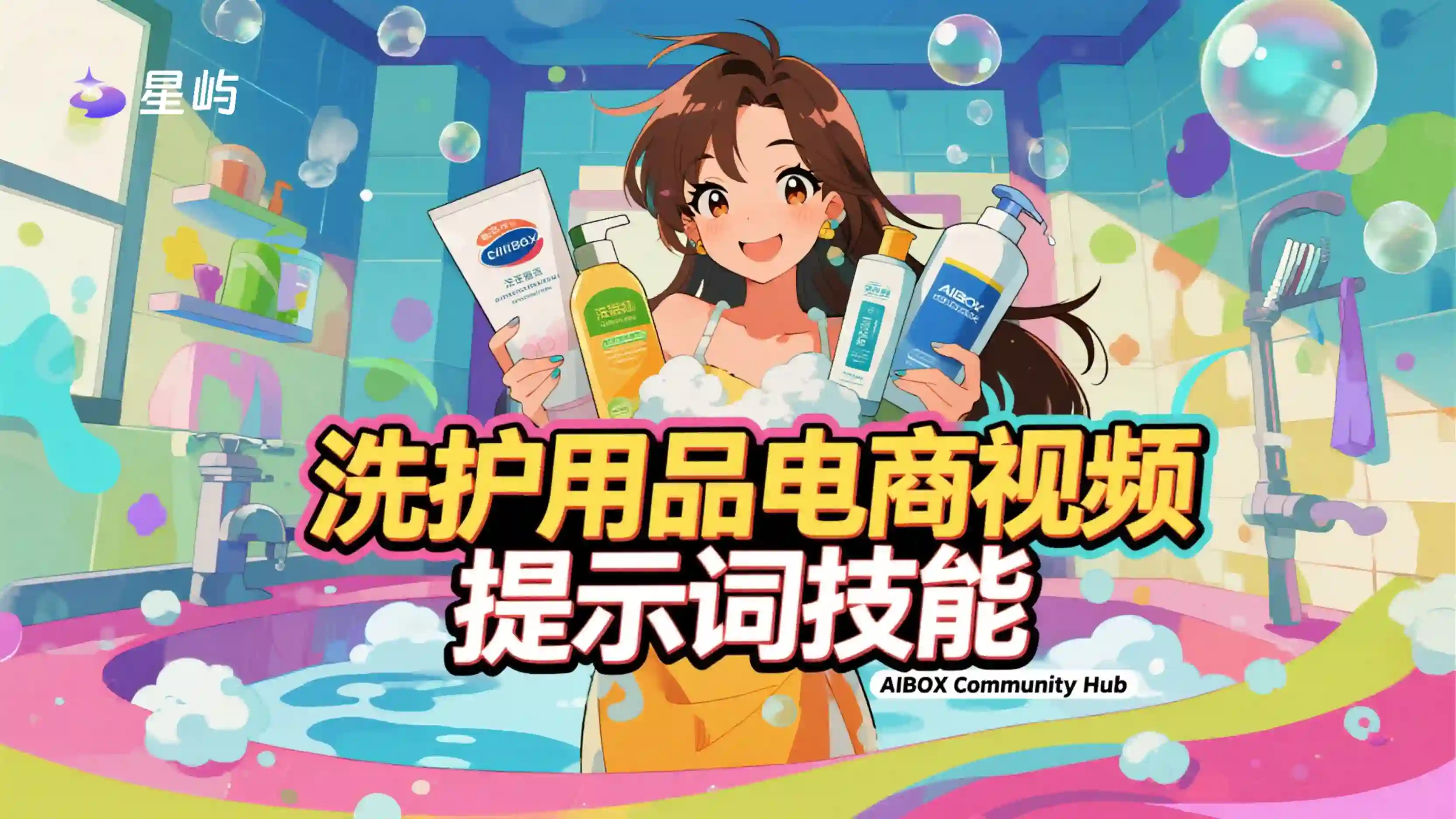 洗护用品电商视频提示词技能