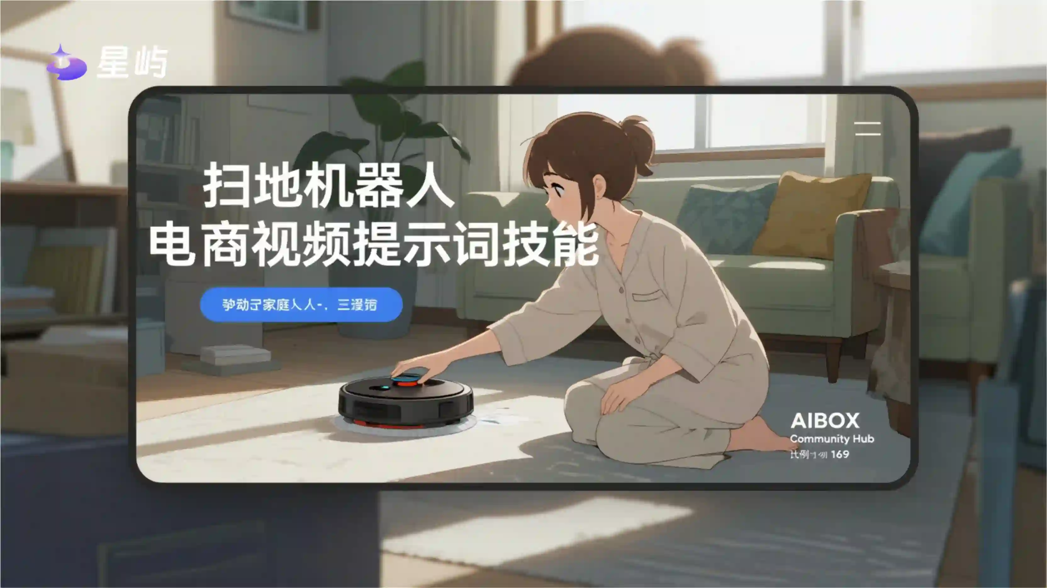 扫地机器人电商视频提示词技能
