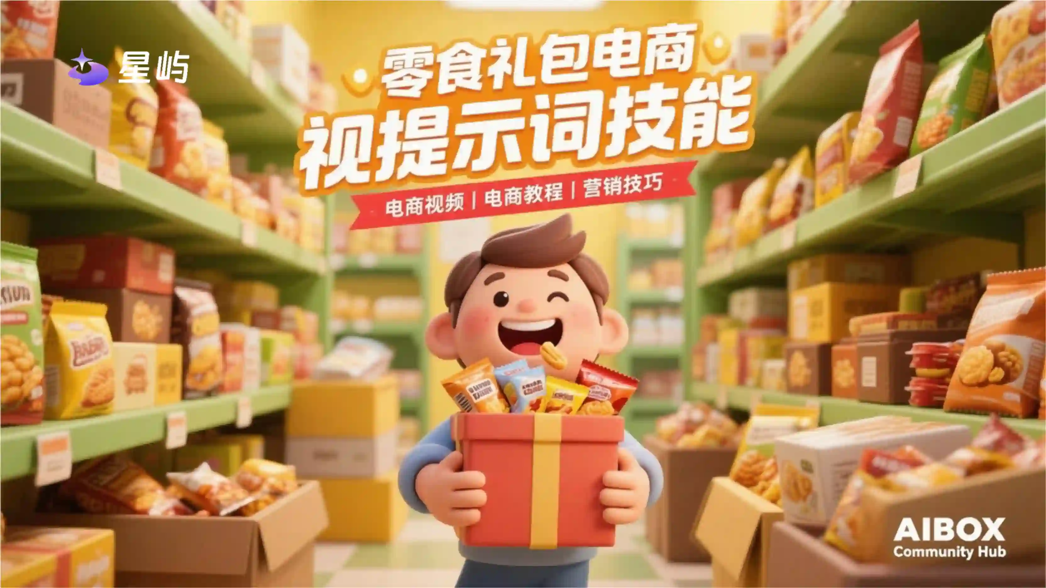 零食礼包电商视频提示词技能