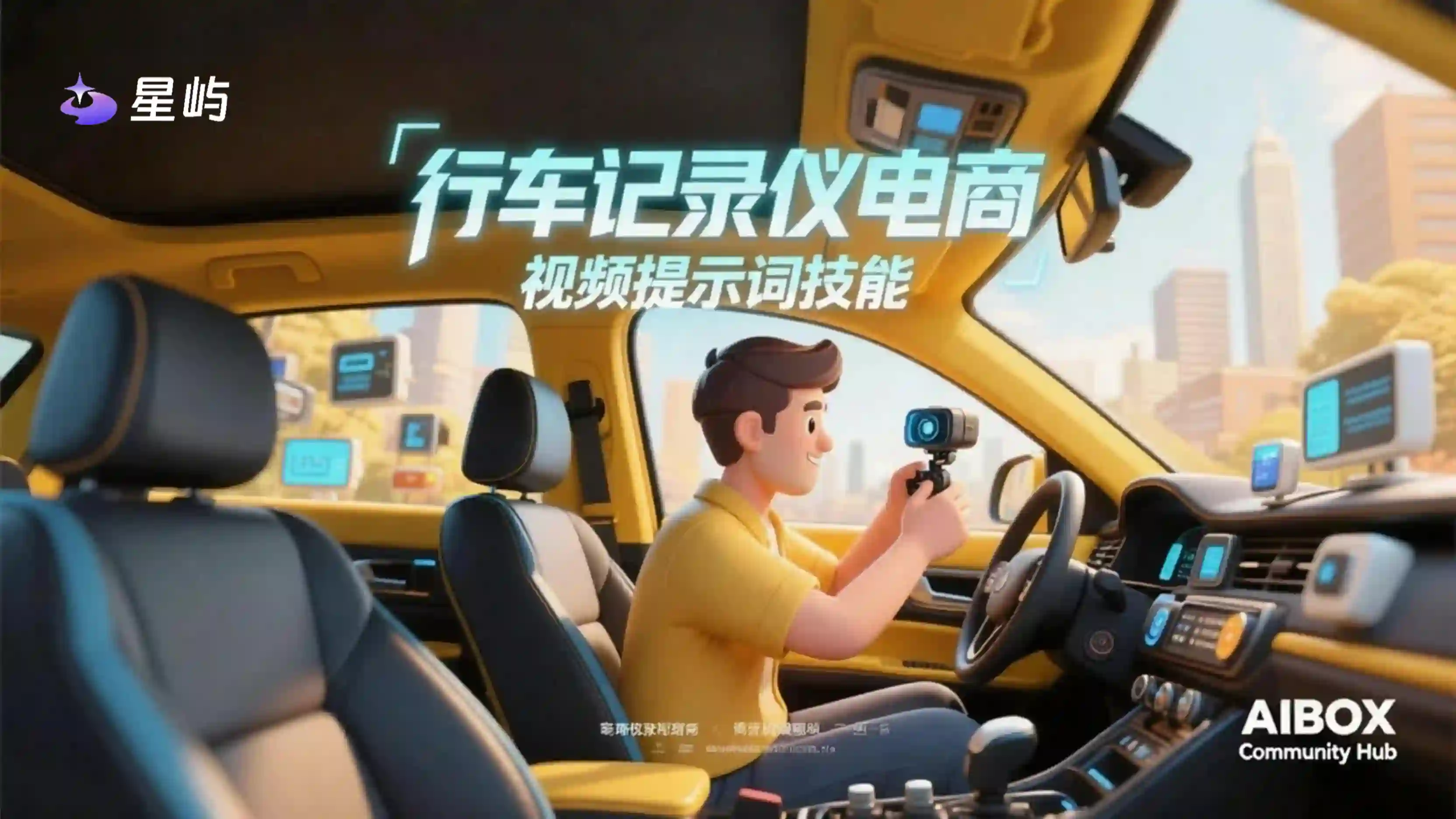 行车记录仪电商视频提示词技能