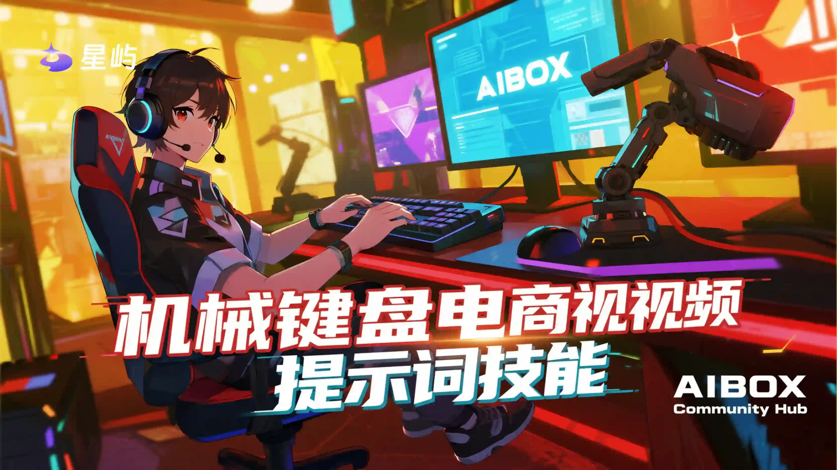 机械键盘电商视频提示词技能