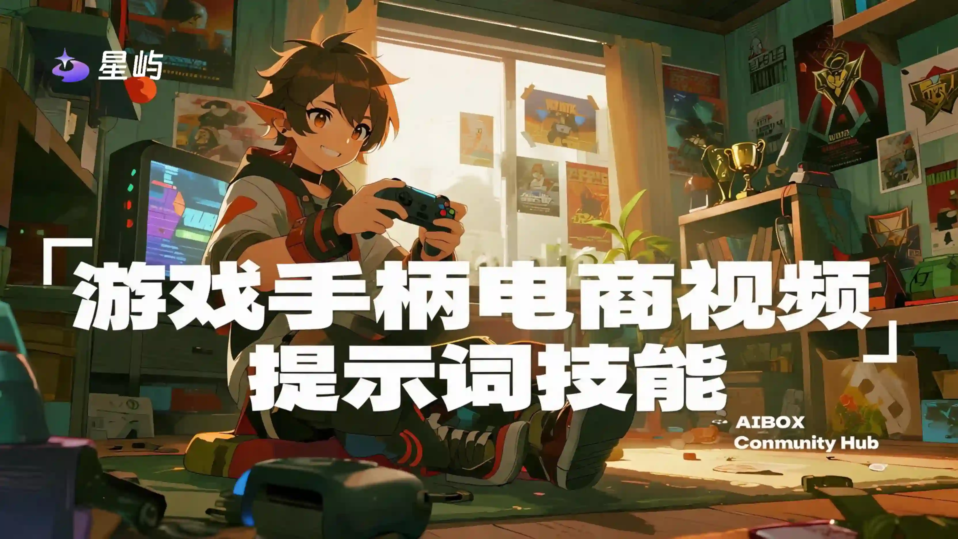 游戏手柄电商视频提示词技能