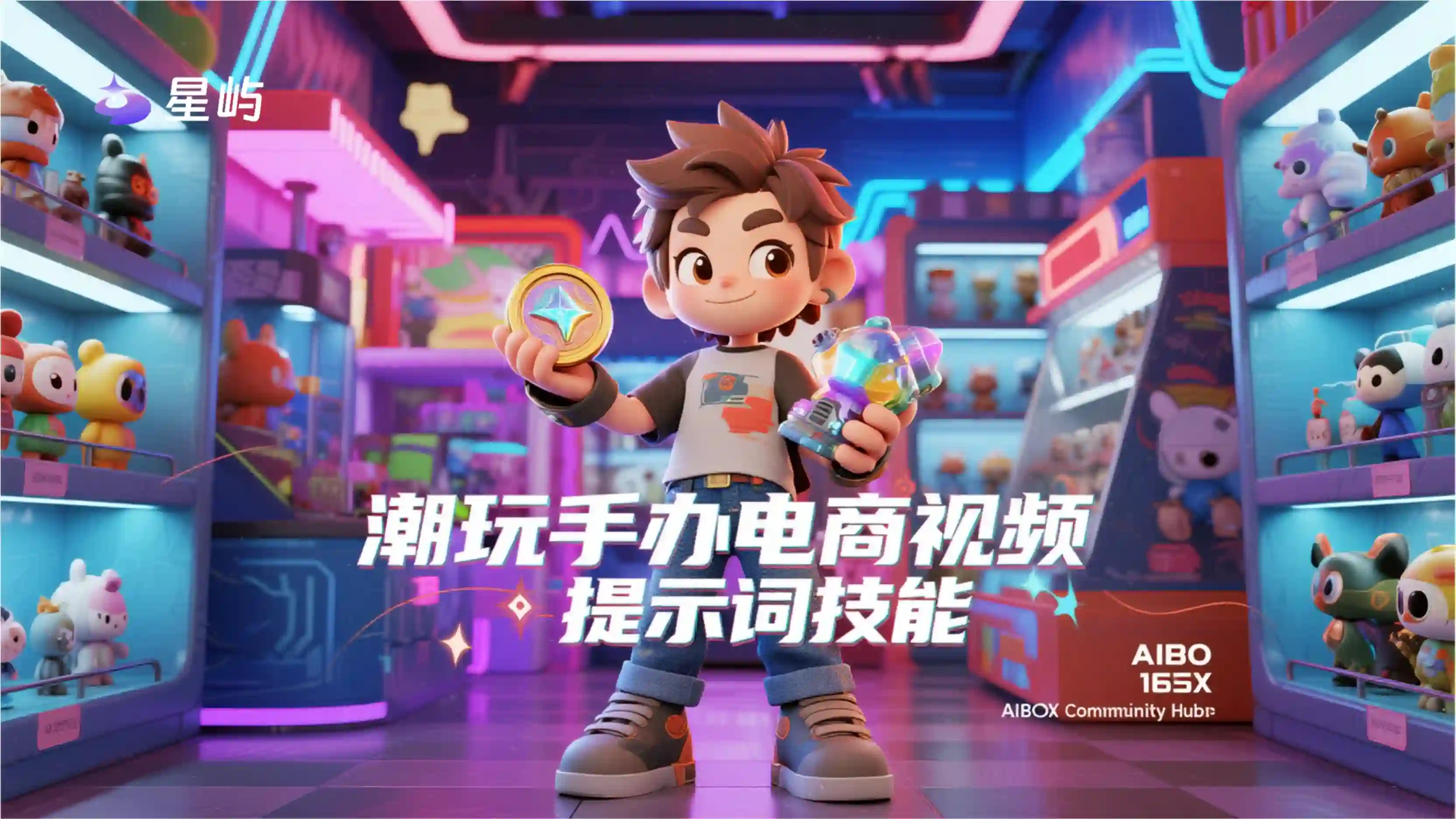 潮玩手办电商视频提示词技能