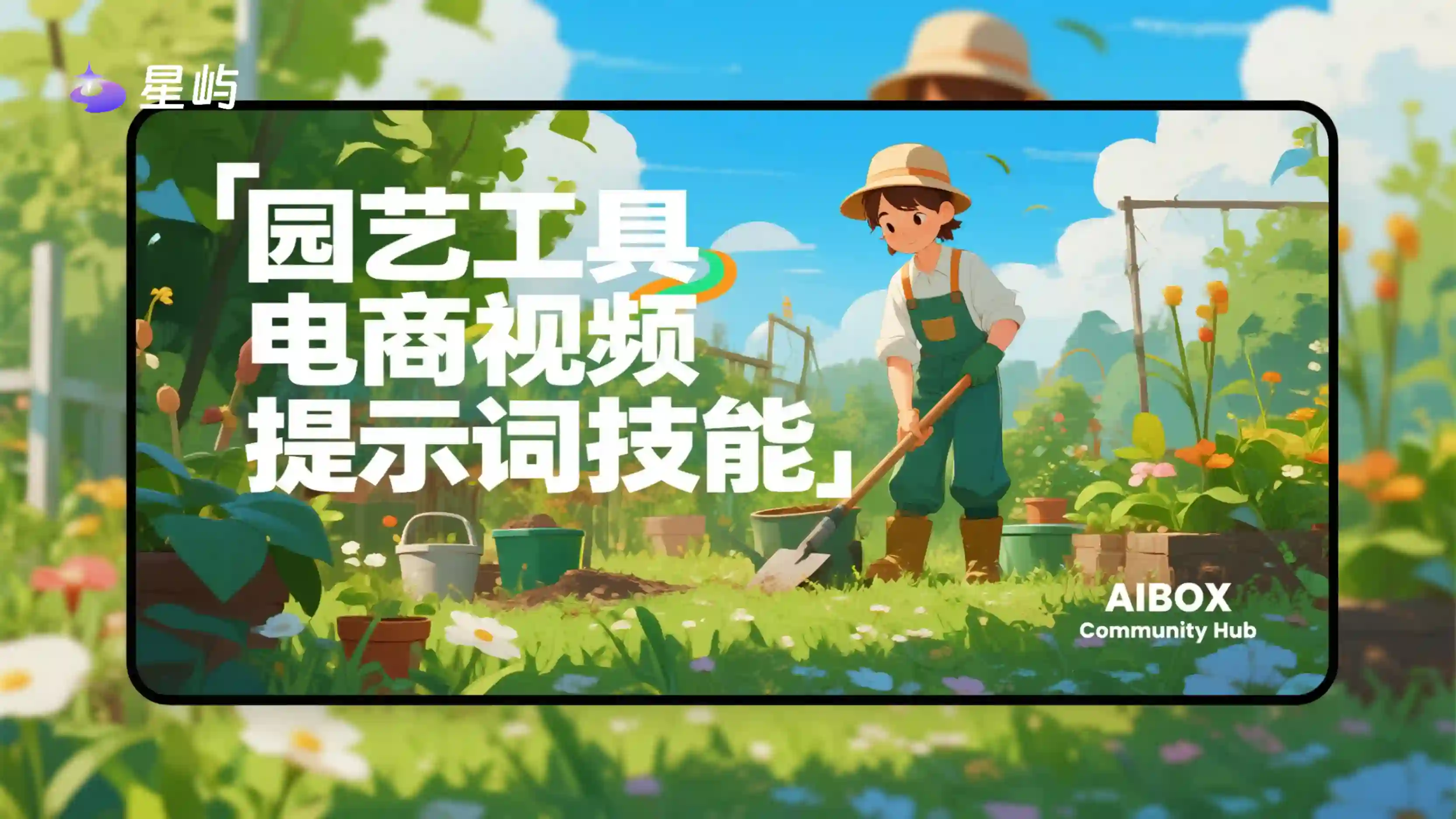 园艺工具电商视频提示词技能