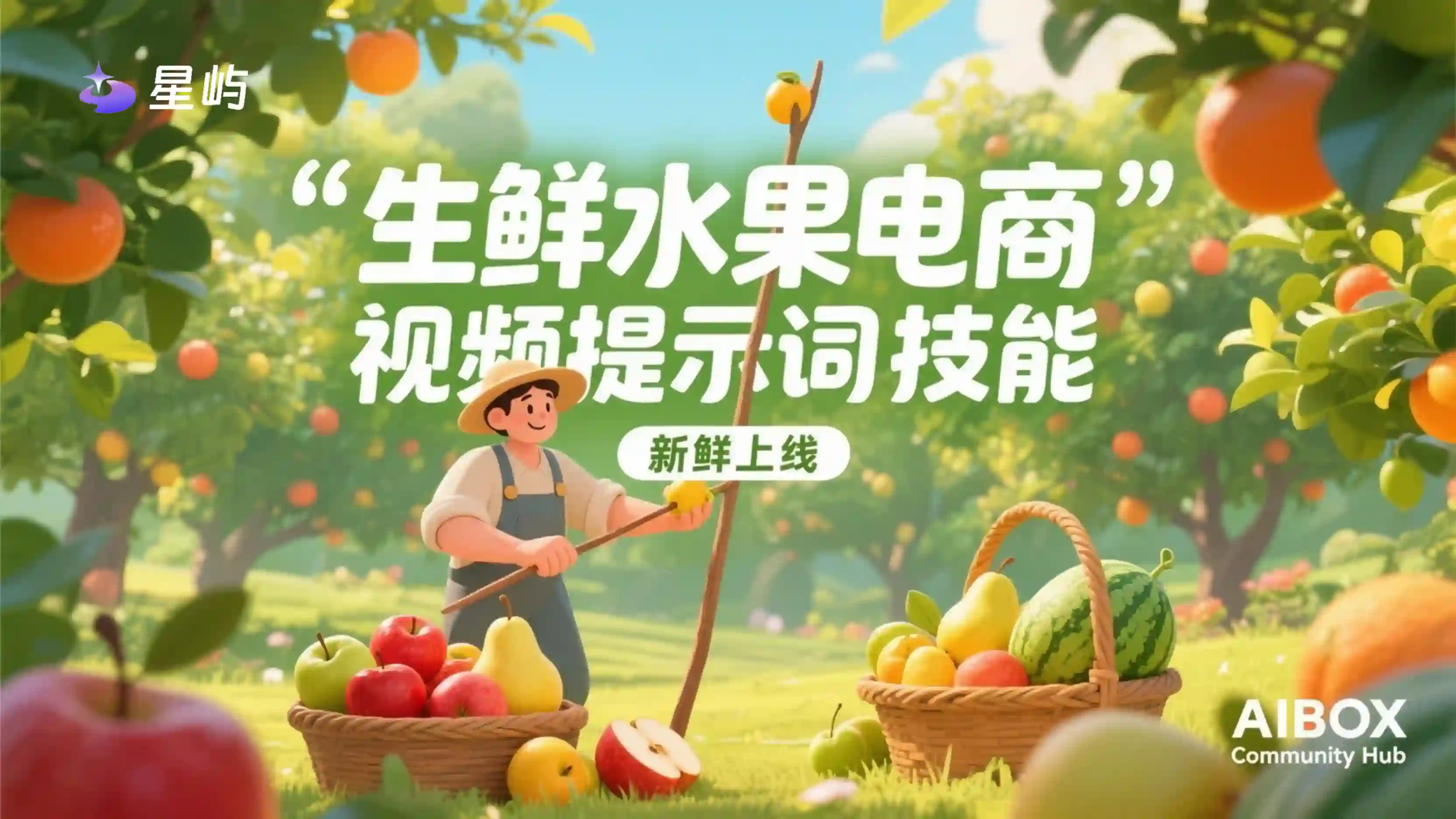 生鲜水果电商视频提示词技能