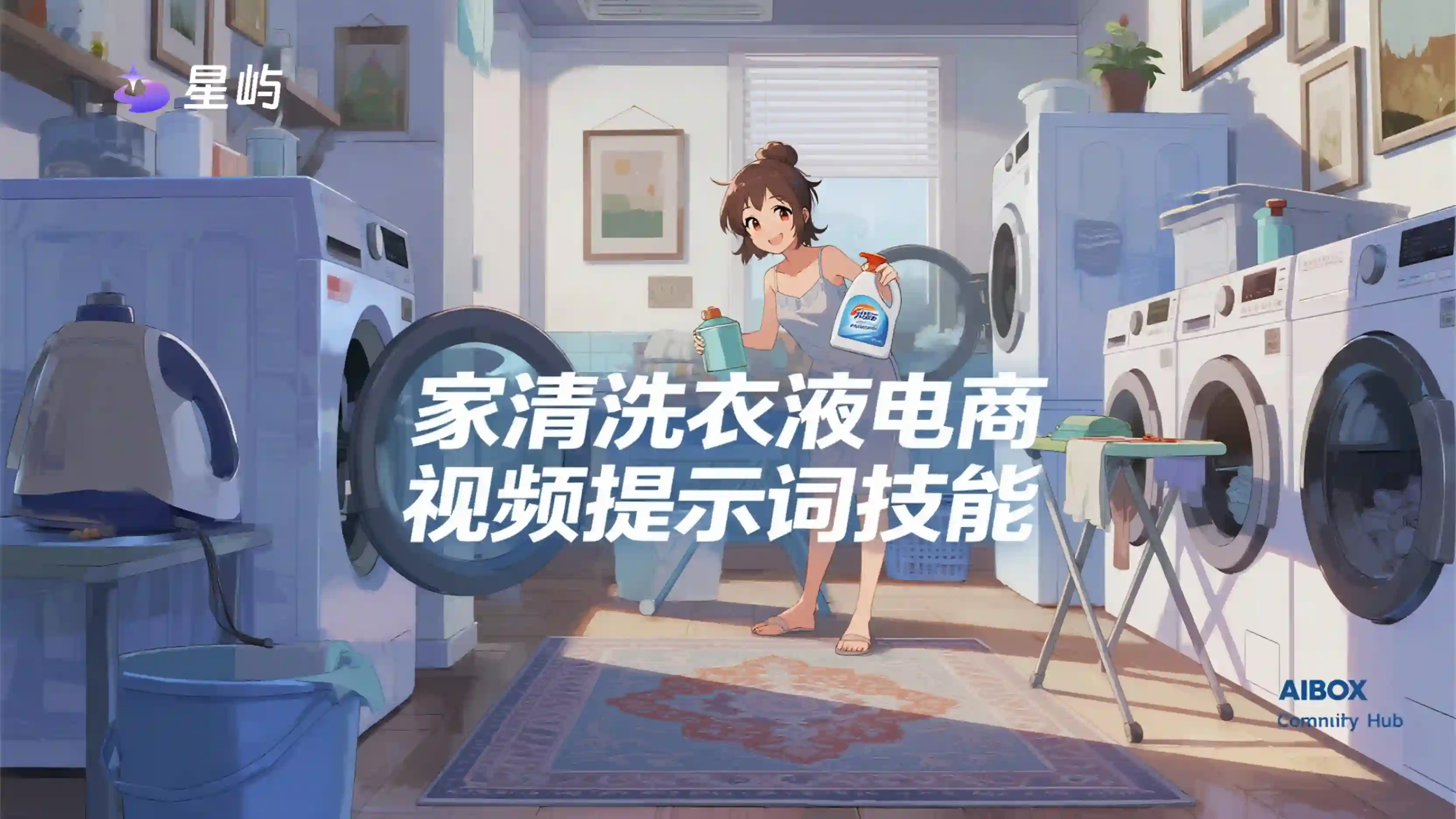 家清洗衣液电商视频提示词技能